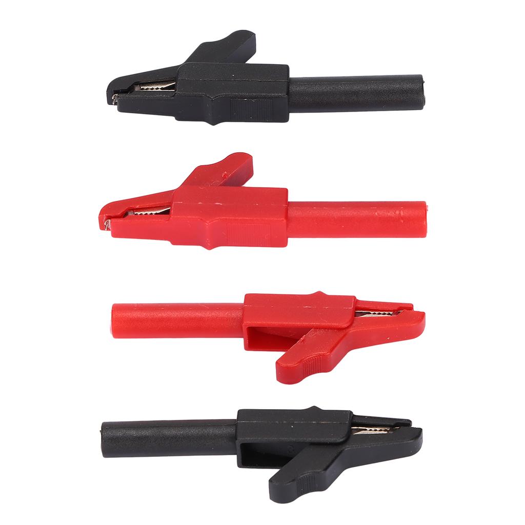 10pcs Car Battery Clip Red Black 15A Safety PA Insulated Electrical Cable Clamp for 4mm Banana Plug