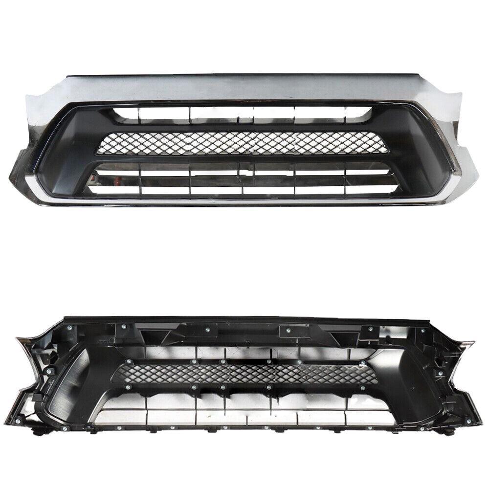 Передняя решетка Toyota Tacoma (2012-2015) с Черным Хромом и Пластиком 53100-04491 531