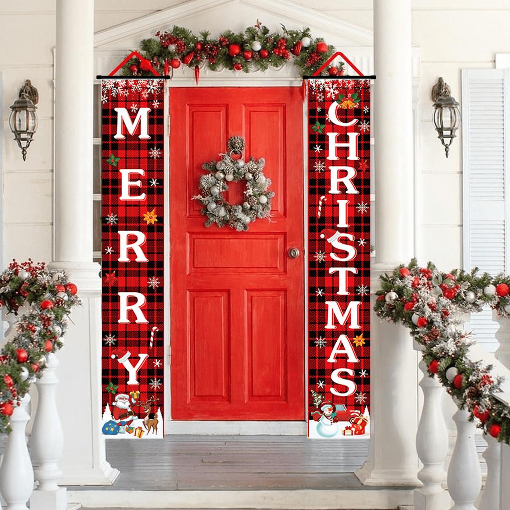 Christmas Porch Home Decoration Winter Decoration Outdoor Decoration Home Door Filling Decoration