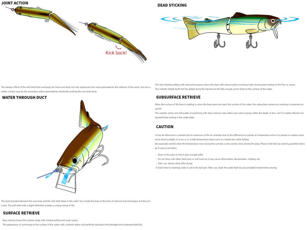 Deps Новая плавающая шарнирная приманка Silent Killer 175 07 (9073)