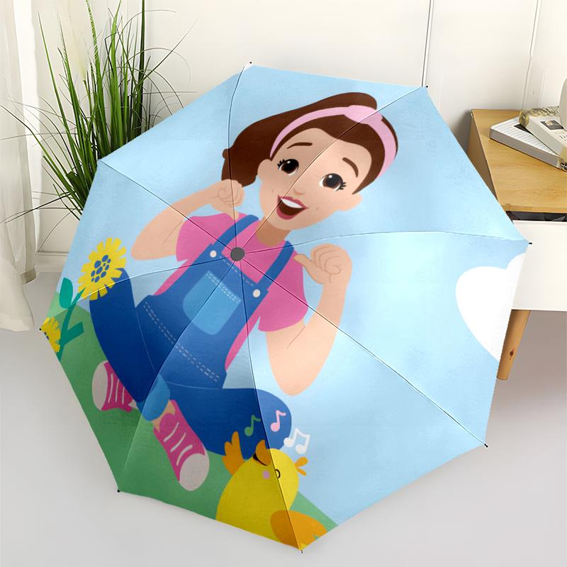 Ms Rachel Fashionable Automatic Opening/Closing Folding Umbrella. Portable and Foldable, Ideal for Gift, Travel, and Daily Use.