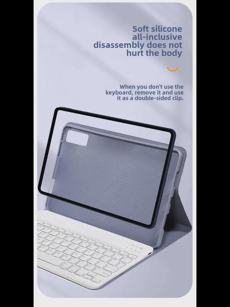 Защитный чехол-клавиатура Bluetooth 2023 для RedmiPad SE 10.6 — совместим с Xiaomi 5/6