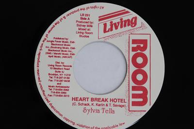 7-дюймовая пластинка SYLVIA TELLA - Heart Break Hotel LR231 LIVING ROOM US Reggae, Ska & Dub Б/у