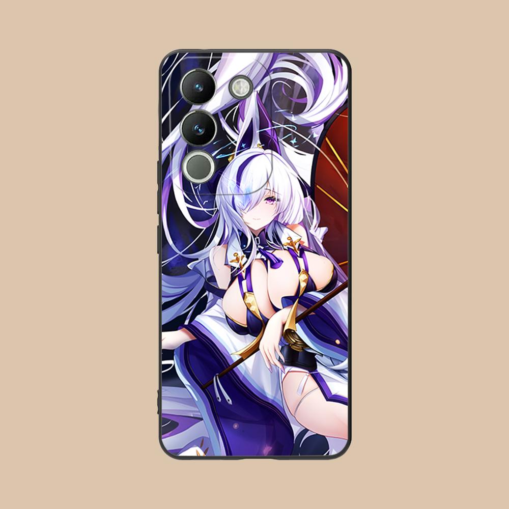 Матовый ТПУ чехол для мобильного телефона Azur Lane Unzen для VIVO V60 V50 V40 V30 V29 V27 V25 V23 Pro Lite 5G Цветная печать