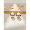 Minimalist Metal Stud Earrings Women Fashionable Versatile Luxury Ear Accessories Daily Commute