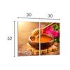 Szklana płyta ochronna na kuchenkę 2x30x52 Miód
