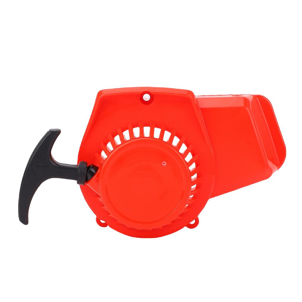 Pull Start Recoil Starter Aluminium Alloy Pull Recoil Starter with Flywheel for Most 47cc 49cc 2 Stroke Pocket Bikes ATV