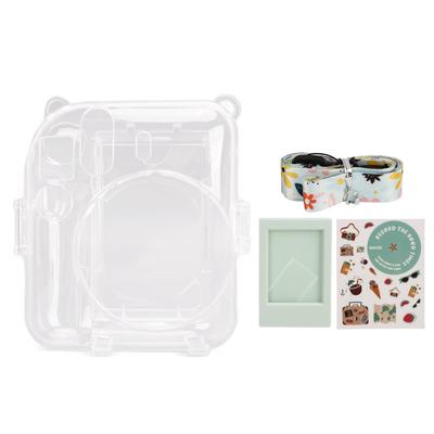 Защитный прозрачный чехол Crystal Cameraa Case для Fujifilm Instax Mini 12 Instant Camera с плечевым ремнем