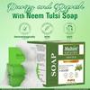 Мыло Multani Naturals Ним и Тулси 125 г Упаковка 3 шт. Натуральное Очищающее Мыло для Ванны Для Свежей Чистой Кожи Ежедневное Использование