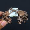 Larimar Pure Copper Wire Wrapped Ювелирные изделия ручной работы Браслет Регулируемый для свадебного подарка