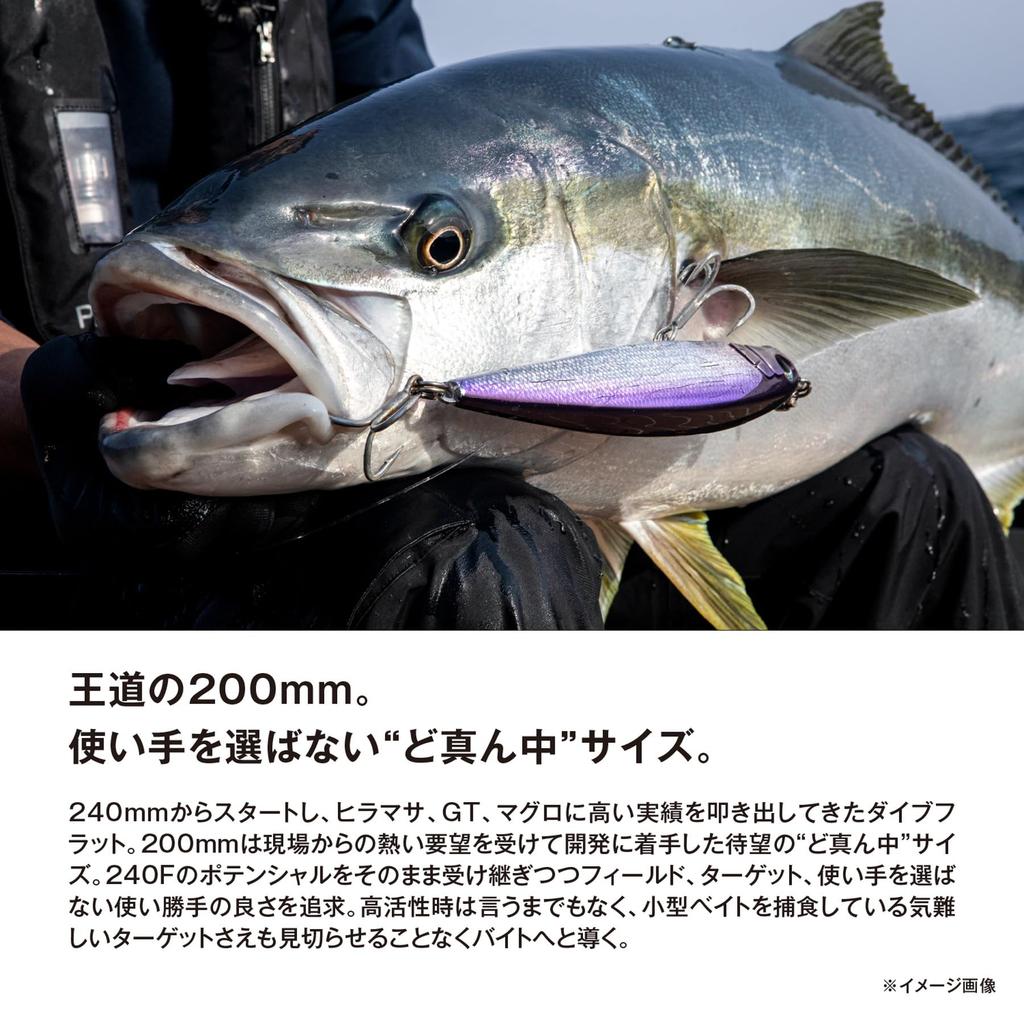 Shimano Offshore Lure Ocea Dive Flat 200F Flash Boost 008 ST Clear OT-Z20Y