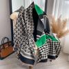 Letter Imitation Cashmere Scarf Female Internet Celebrity Korean Version Warm Scarf Versatile Shawl Color Matching Popular Scarf