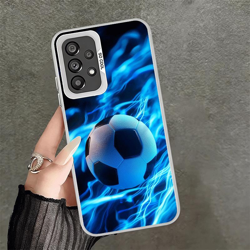 Football Soccer Ball Design Shockproof Phone Case for Samsung A17 A16 A15 A14 A37 A57 A36 A56 A26 A35 A55 A25 A34 A54 A24 A13 A2