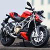 1/12 DUCATI Streetfighter V4 Карбоновый Красный Литой Игрушечный Транспорт Коллекционные Хобби Модель Мотоцикла Игрушки Детские Подарки на День Рождения