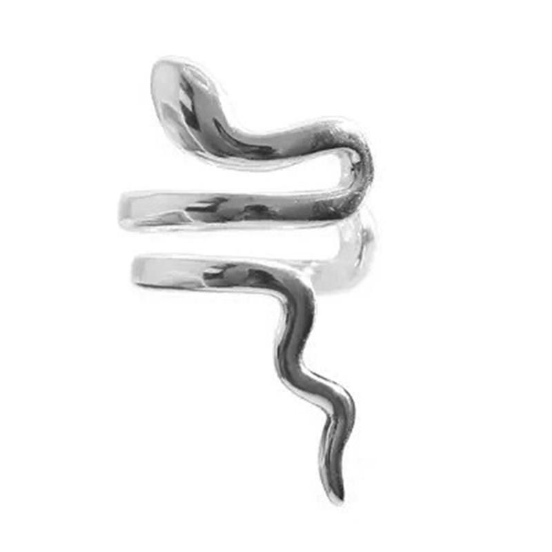 Серьги-клипсы в стиле панк с животными для женщин и мужчин, изысканные пирсинг в форме змеи, манжеты для ушей