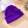 Winter Out Warm Melon Fur Hat, Knitted Hat Women, Knitted Hat Men's Solid Color Versatile Couple Pullover Hat