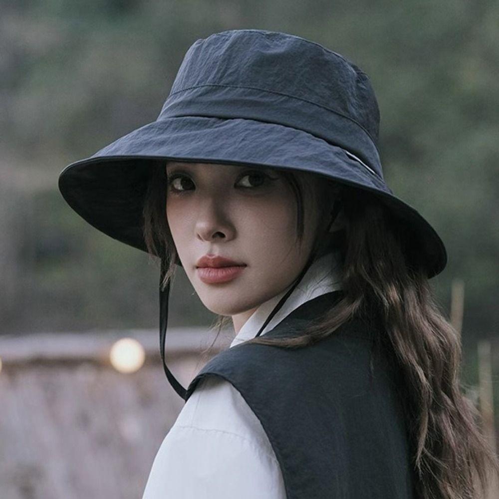 Японская шляпа от солнца с широкими полями, защита от УФ-лучей, быстросохнущая панама, шляпа рыбака на шнурке, рыбалка