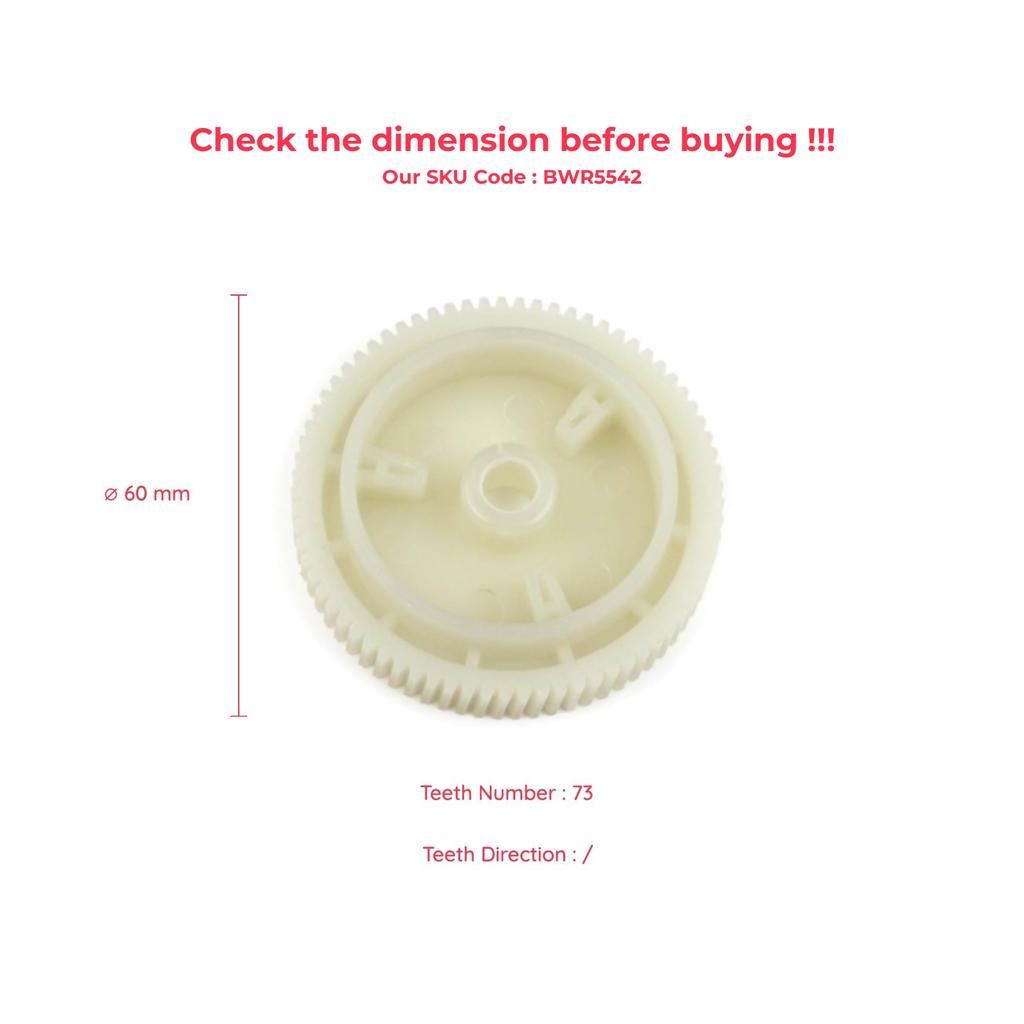 EWR5542 Ремонт зубчатого ролика мотора стеклоподъемника для VW Golf Jetta Caddy Amarok Skoda Octavia Fabia Citigo Roomster