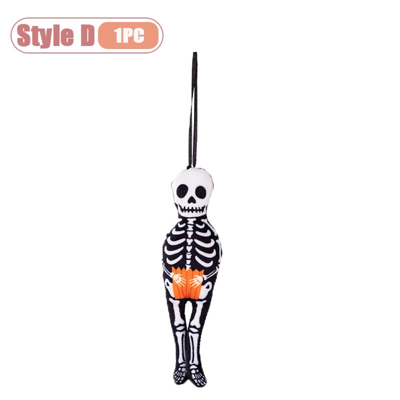 Halloween Wall Hanging Ornaments Pumpkin Ghost Skeleton Black Cat Decor for Home Party Festival Halloween Decoration Pendant