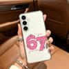 Модный Прозрачный Чехол Fashio SS Six Seven 67 для Samsung Galaxy A71, A70, A52, A51, A40, A30