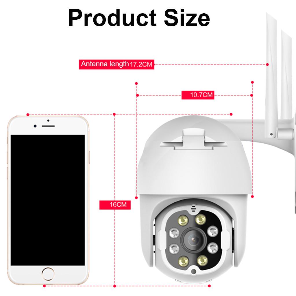 Открытая беспроводная PTZ 2-сторонняя камера видеонаблюдения 1080P WIFI IP купольная ночная камера безопасности