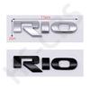 1 шт. 3D ABS Наклейка на автомобиль RIO Задний багажник Эмблема Логотип Декаль на автомобиль Украшение кузова Значок Декор Аксессуары