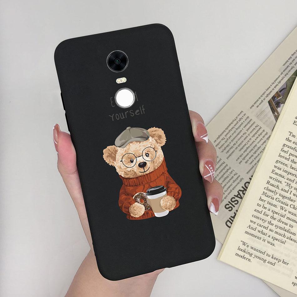 Милый Мультяшный Чехол Для Xiaomi Redmi 5 Plus Чехол Мягкий Расписной Матовый Силиконовый Задний Чехол Для Redmi5 Plus Redmi 5+ Чехлы Для Телефона Funda
