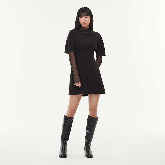 Мини-платье LAP с коротким рукавом Aq1Wo265