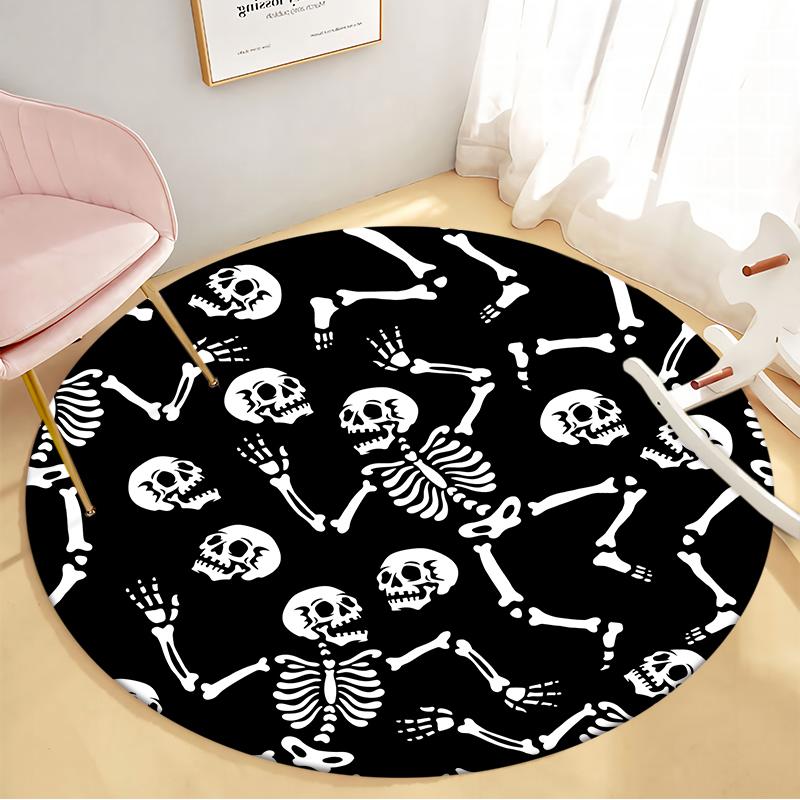 Круглый фланелевой ковер, украшения для гостиной, роскошные ковры для декора спальни, моющийся коврик для гостиной, нескользящий напольный коврик, коврик