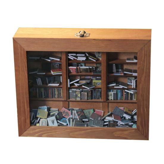 Мини книжная полка Anxiety Relief, реалистичное украшение для книжной полки из 300 предметов Mini