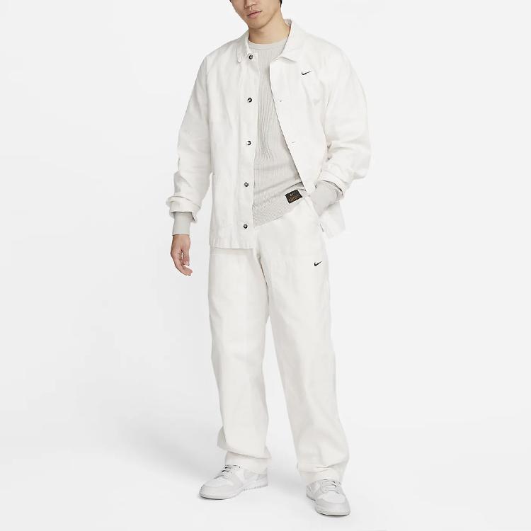 Nike Solid Color Crew Neck Pullover Long Sleeve T-Shirt Men Tops Light-Iron DX0895-012