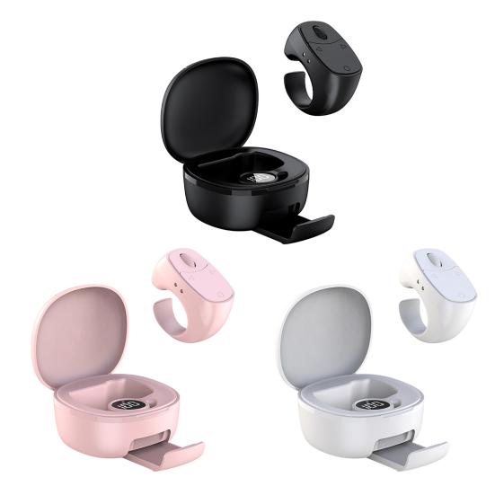 Bluetooth-совместимый пульт дистанционного управления на палец Стабильное соединение Перезаряжаемый Универсальный Беспроводной Кольцо для прокрутки Перелистыватель страниц