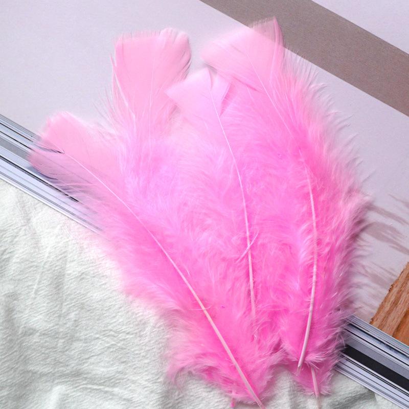 Color Feather Turkey Flat Hair Kindergarten Huanchuang Art Decoration Materials Diy Teaching Accessories