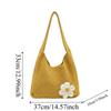Sweet Knitted Tote Bag Breathable Seaside Vacation Handbag Trendy Crochet Shoulder Bag  Female