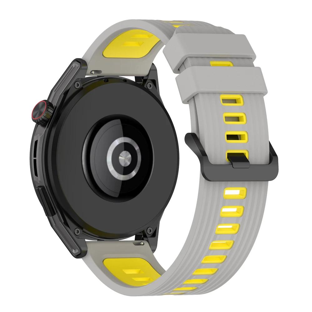 22мм силиконовый ремешок для HUAWEI WATCH GT Runner/GT6 Pro/GT5 46MM/GT2/3 Pro/Ultimate 1/2 для Samsung Galaxy Watch ремешок спортивные умные браслеты браслет