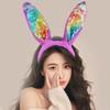 Rabbits Ear Headbands Sequins Hairband for Role Play Enthusiasts Photography
