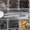 40 Sets Press Stud Snap Button Popper Fastener with Setting Tool for Clothes (655#10MM)