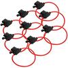 9Pcs Car Fuse Holder Waterproof Blade Fuse Holder Inline Blade Fuse Holder With Moulded Housing M Size