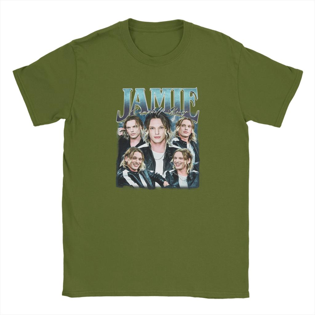 Casual TShirt Summer JJamie Campbell Bower Trendy Cool T Shirts 100 Cotton Tshirt for Fun Loose Short Sleeve Clothing