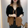 Comfortable Women's Coat with Loose Fit and Dual Pockets Jacket