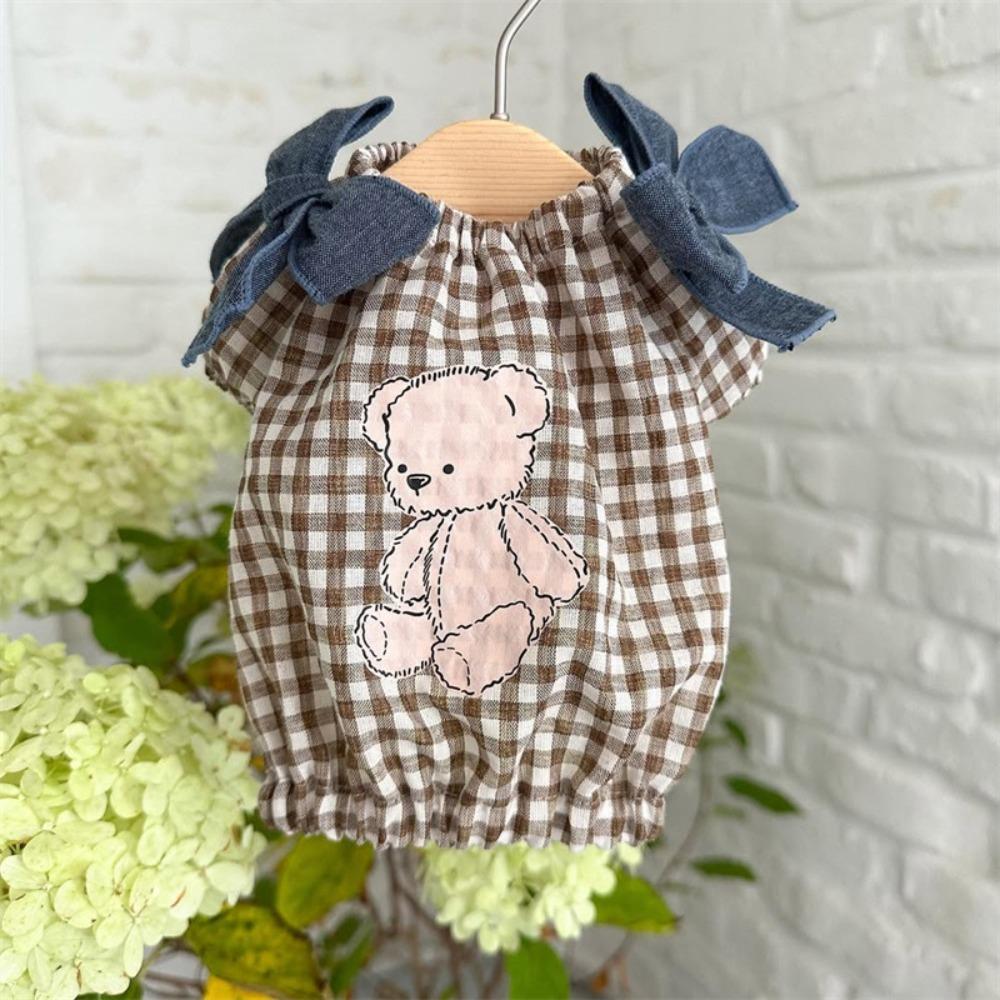 Cartoon Pet Summer Clothes Cute Cat Princess Skirt Comfortable Dog Vest for Puppy Kitten