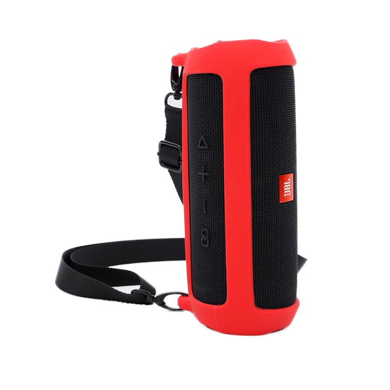 Speaker Protective Cover Portable Silicone Shell for JBL Flip5 Storage Box With Should Strap for