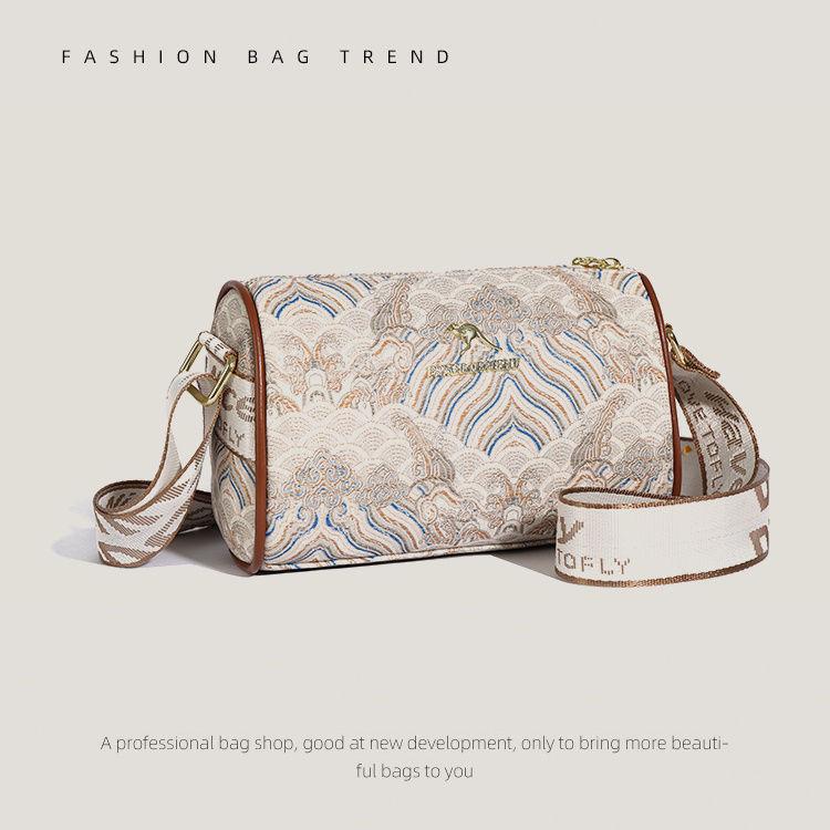 3D женская подушка широкополосная большой вместимости одноплечная цилиндрическая сумка кроссбоди для уличного сочетания