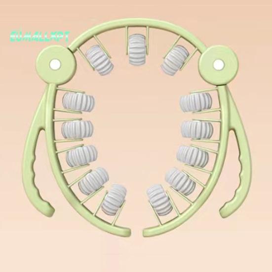 Многофункциональные круглые зажимы для ног, вращающийся на 360 градусов, 13-колесный роликовый массажер для мышц ног, шеи, рук, рук, расслабляющий массажер для мышц, оборудование для спортивной йоги в помещении