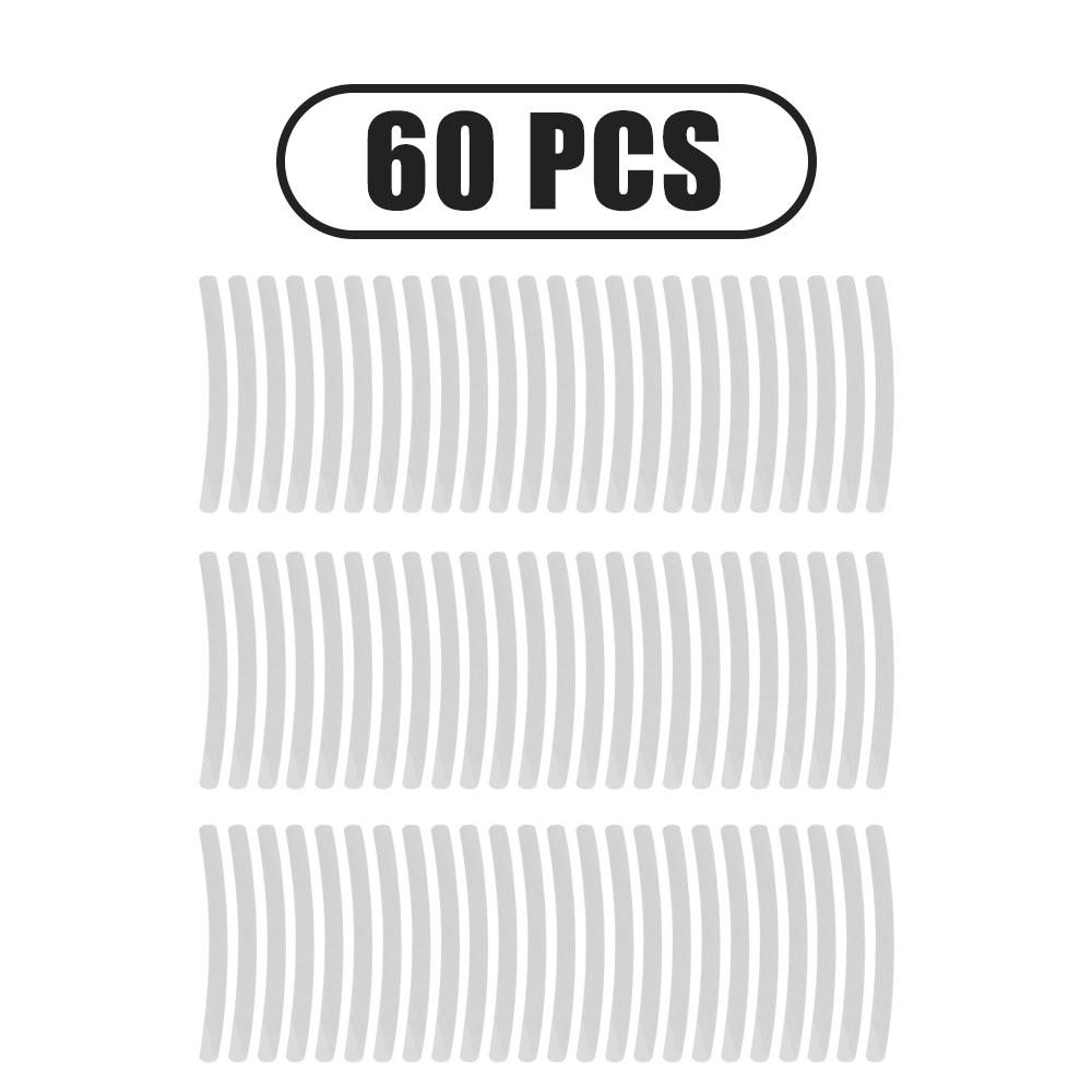 20/40/60 шт. наклейка на ступицу колеса автомобиля, светоотражающая лента в полоску для мотоцикла, автомобиля, безопасность ночного вождения, светящаяся универсальная