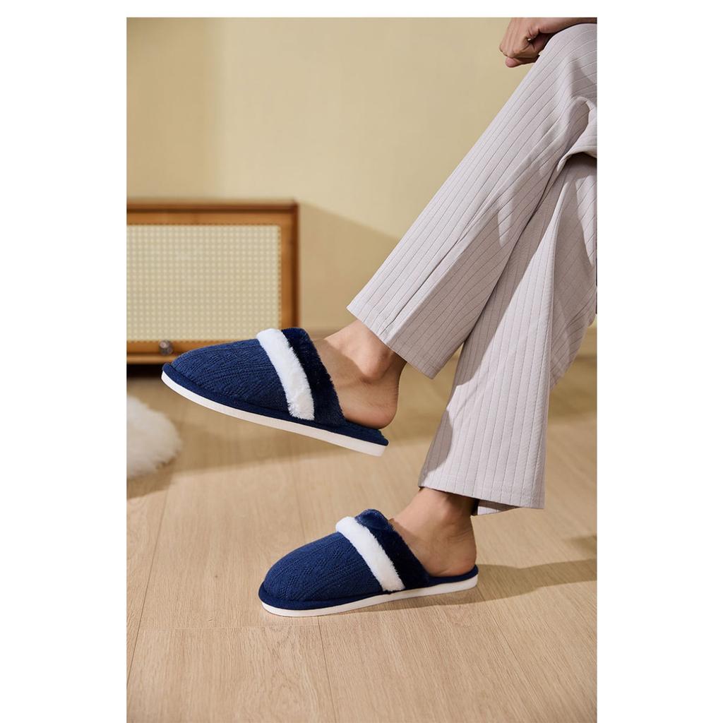 Winter Hairy Slippers, Home Anti Slip Slippers, Men's Indoor Plush Cotton Slippers, Women's Slippers