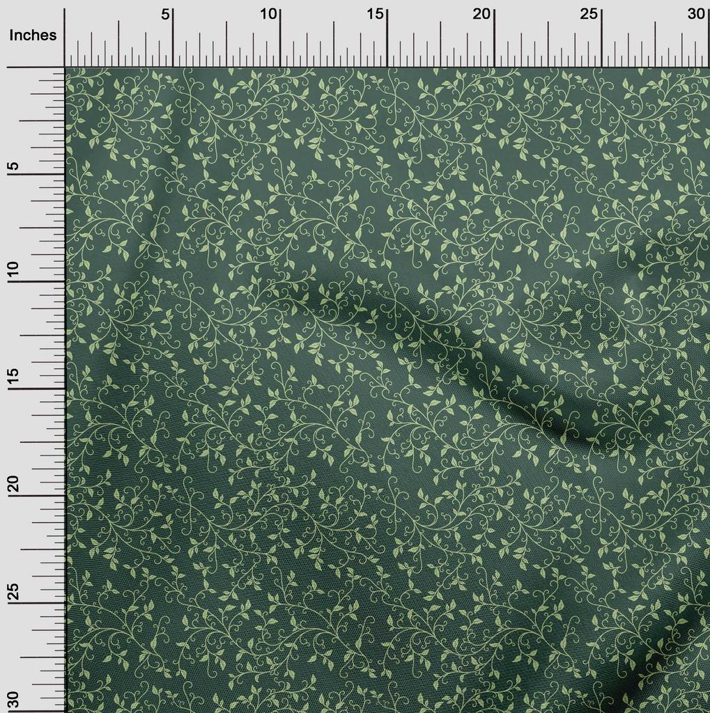 oneOone Ткань Cotton Flex Dark Teal Green, азиатская цветочная ткань для шитья, по ярдам, напечатанная своими руками, швейные принадлежности, 40 дюймов