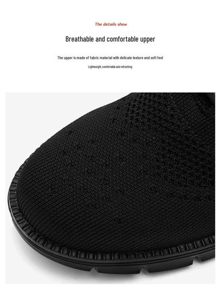 Мужские лоферы-броги Flyknit - Модные, Легкие, Дышащие Повседневные Туфли