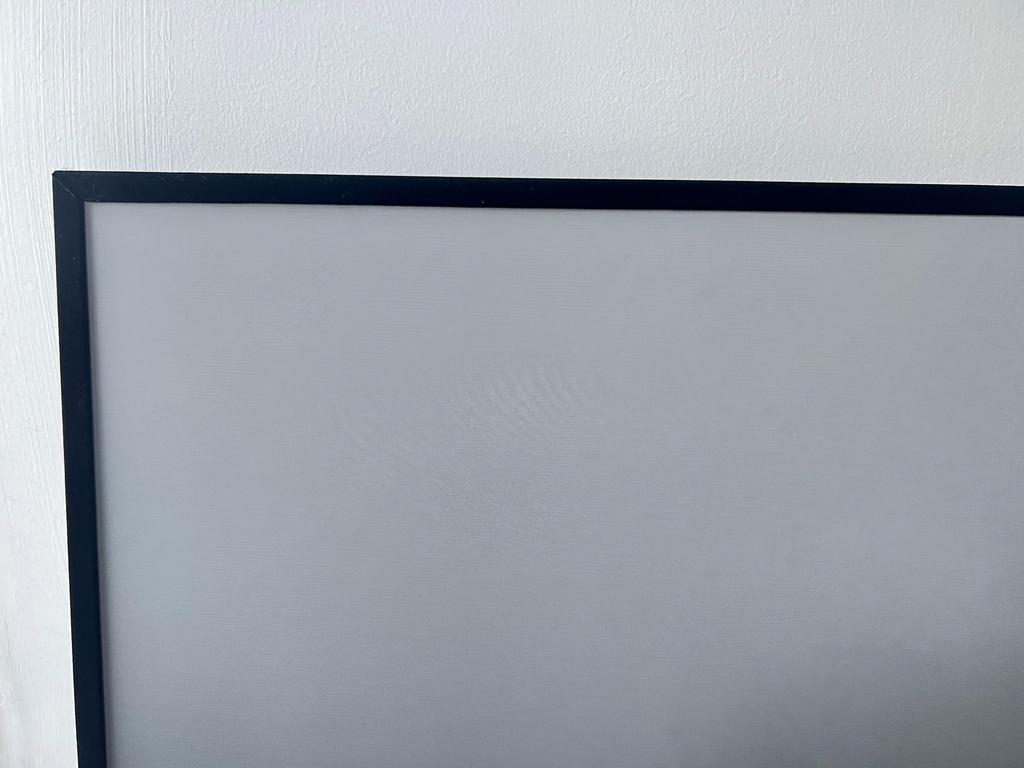 100" Wupro Cinema Gallery Grey Crystal Enhanced 3D Fixed Frame Projector Screen For Long Throw Projector