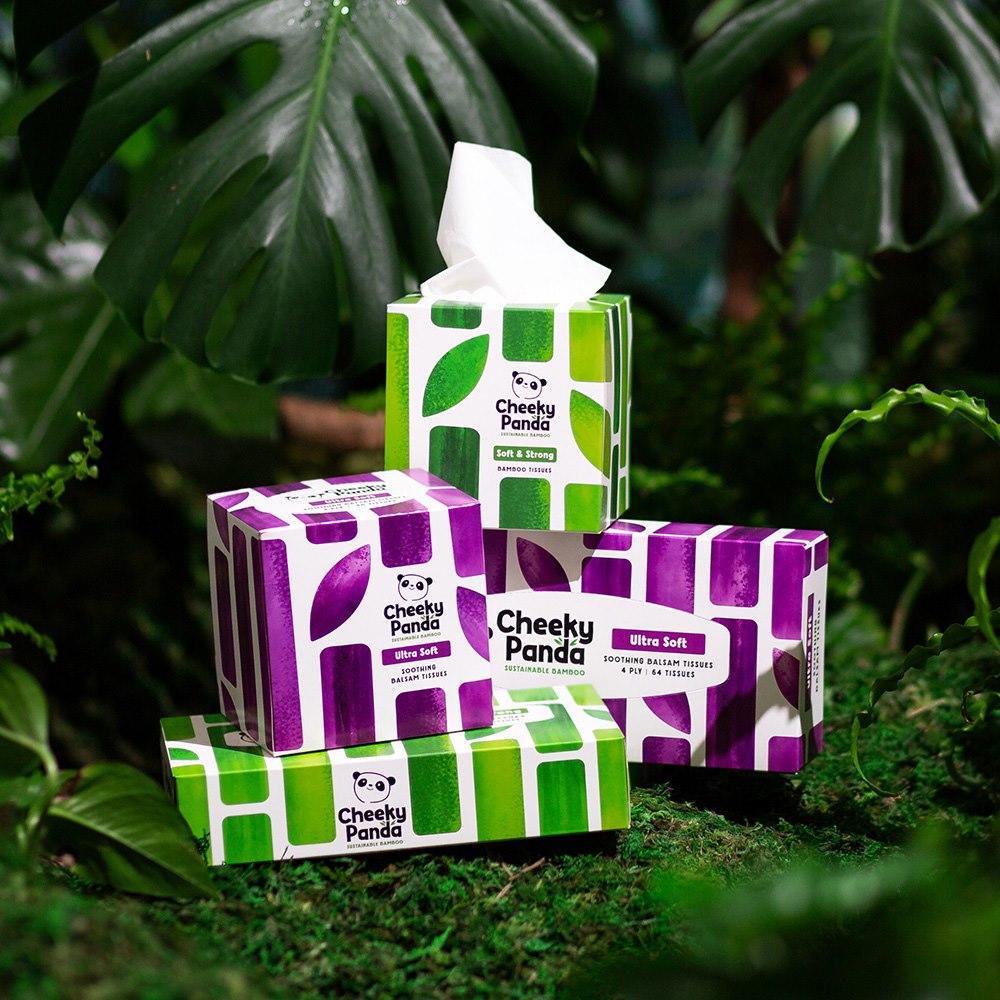 Cheeky Panda, Universal Bamboo Cosmetic Wipes, Box of 56